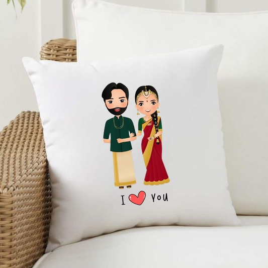 South Indian Soulmates Cushion