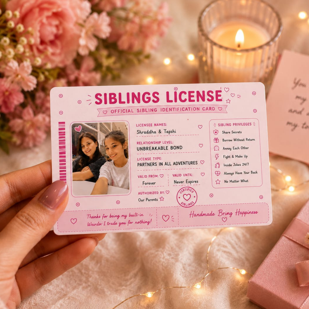 Siblings License Card