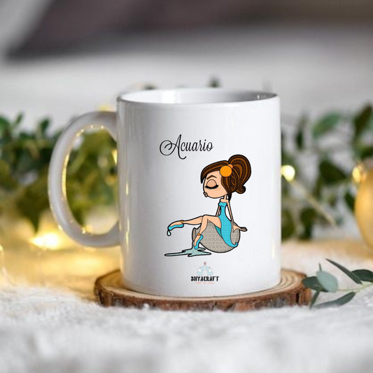 Aquarius Zodiac Sign Mug