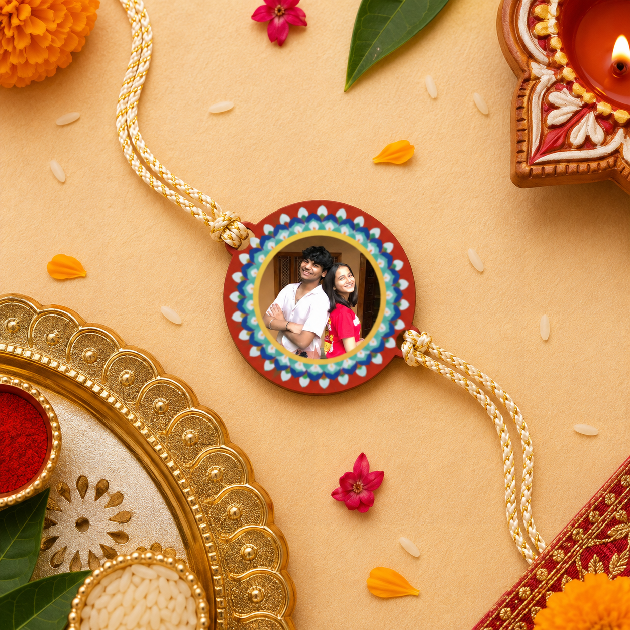 Customised photo rakhi