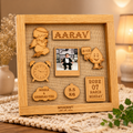 Wooden Baby Birth Details Frame 👶💛