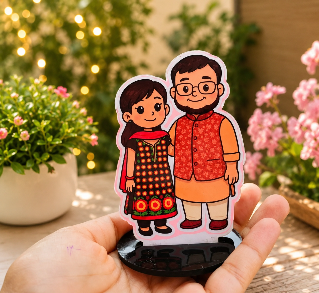 Cute Couple Mini Standee