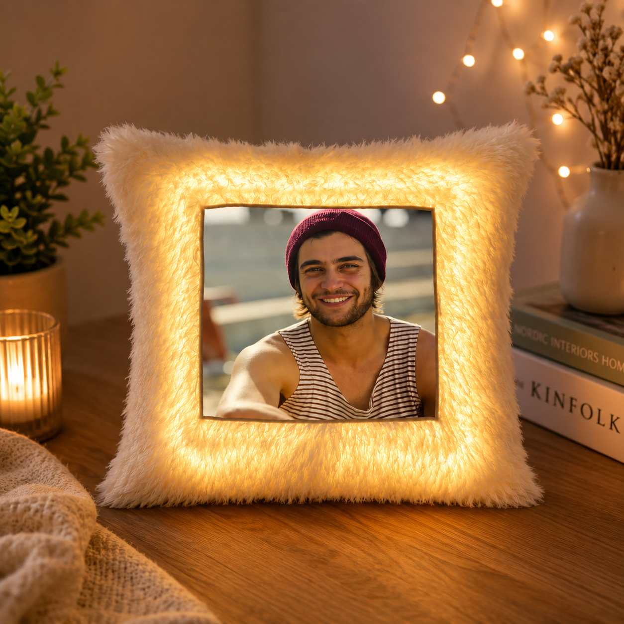 LED Photo  Cushion
