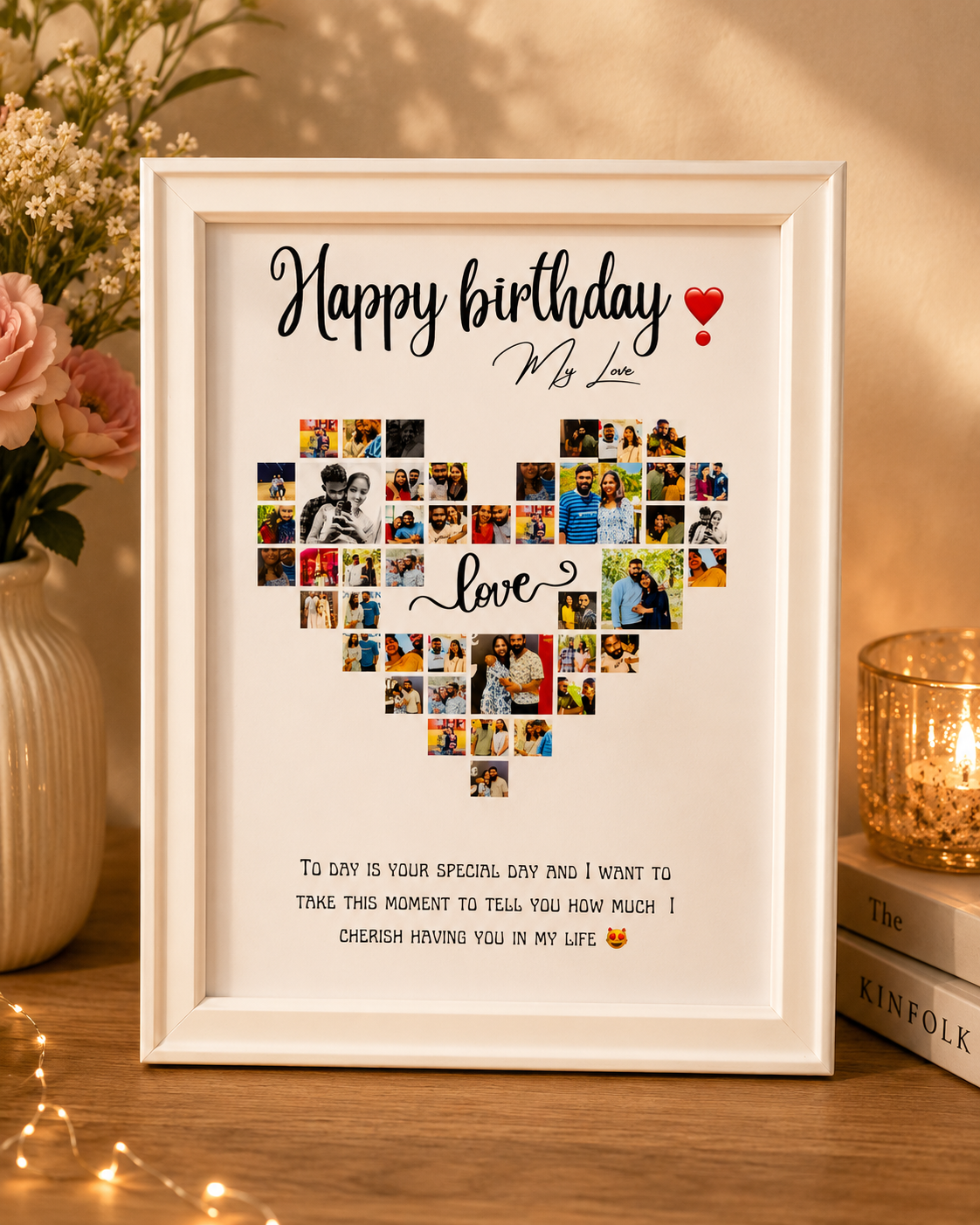 Heart Collage Photo Frame