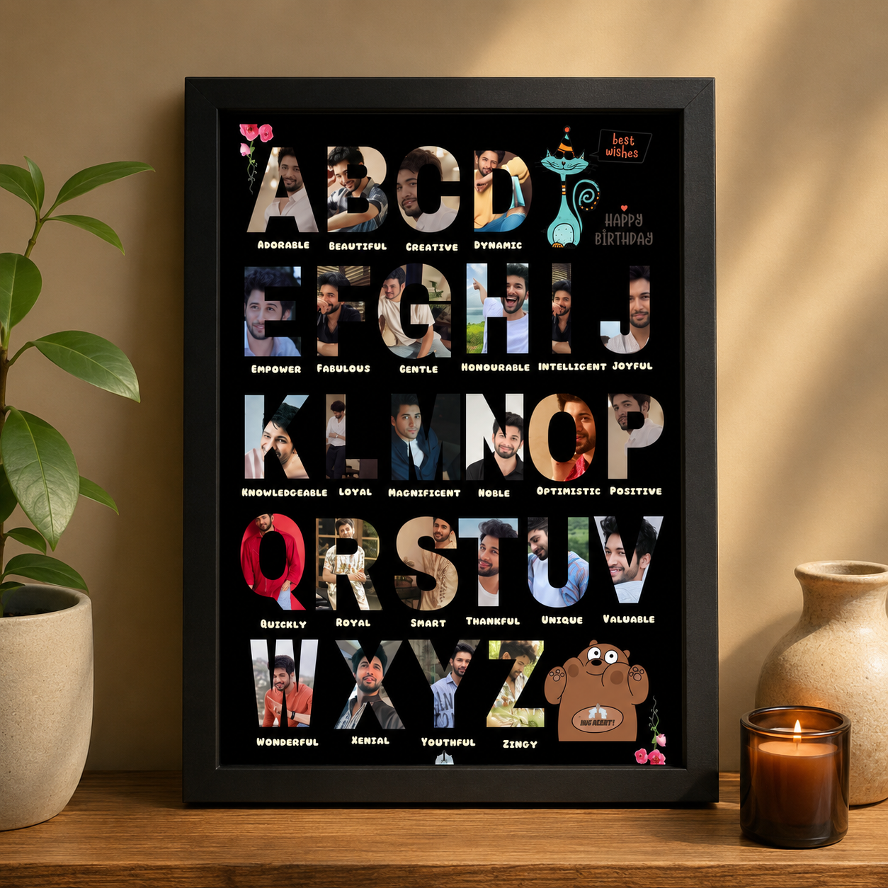 Name Alphabet Photo Frame