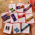 Cute chocolate card hamper