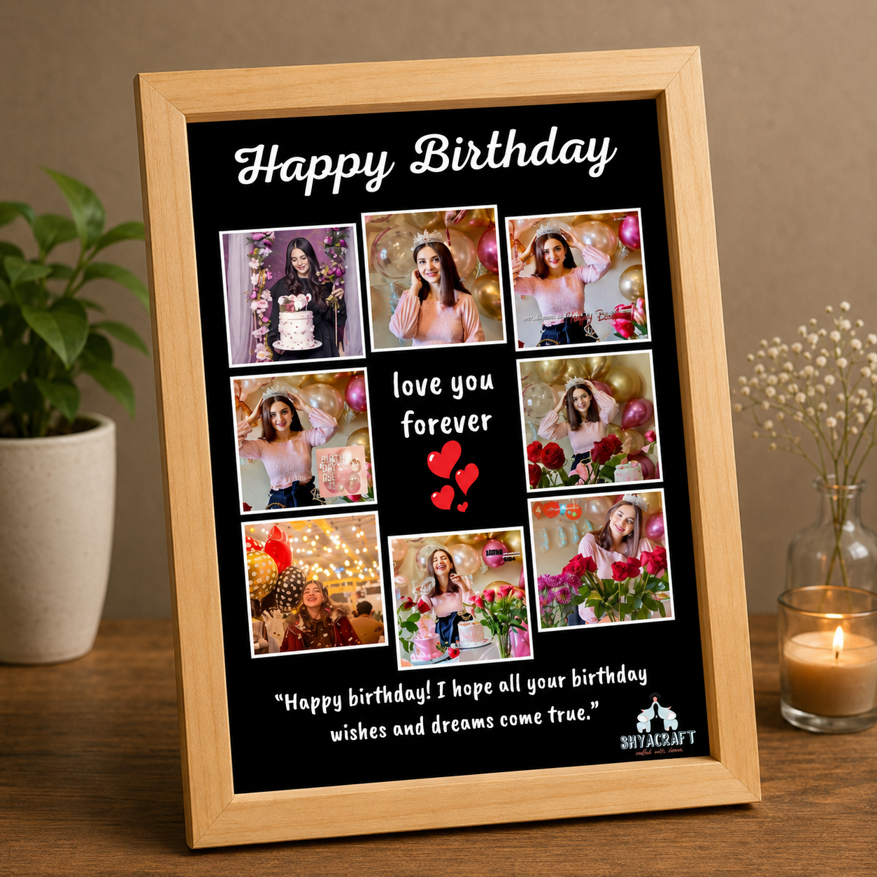 Birthday Photo Frame Gift for Girlfriend