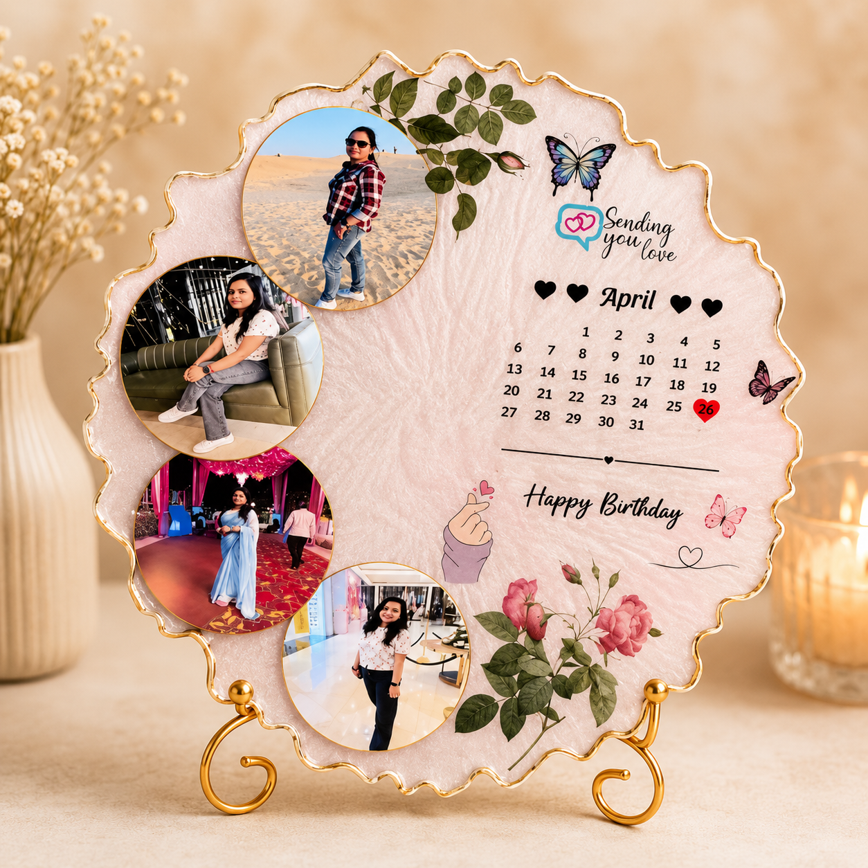 Wedding Memory Resin Plate