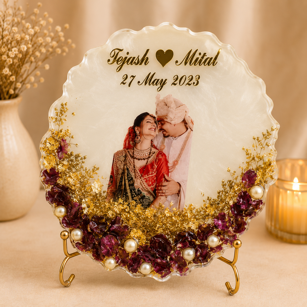 Wedding Memory Resin Plate