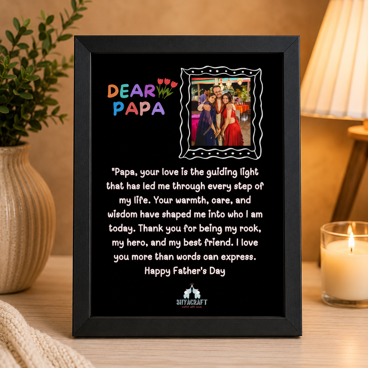 Happy father day frame