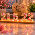 Resin Date Stand With Light