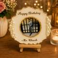Resin frame for birthday