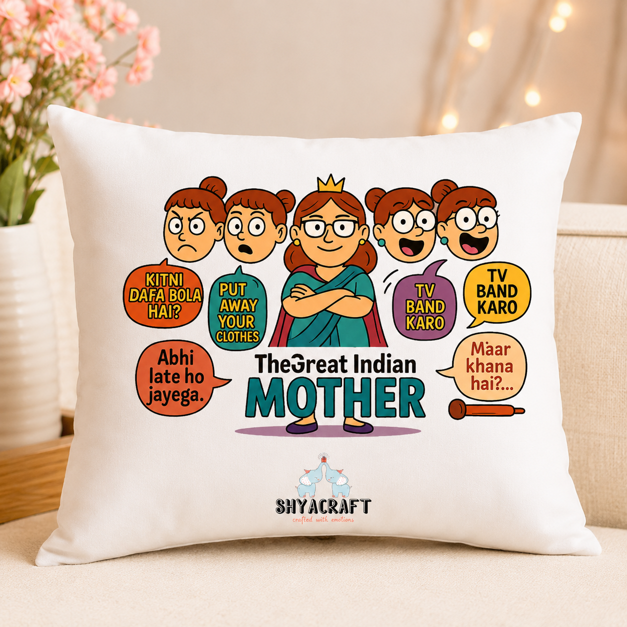 Mother Cushion Cover