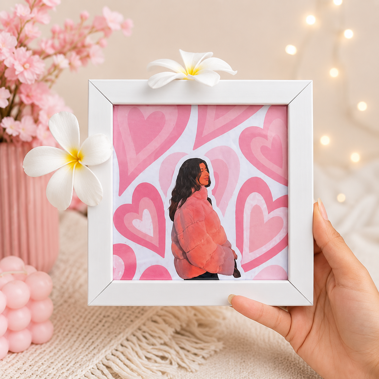 Mini heart frame