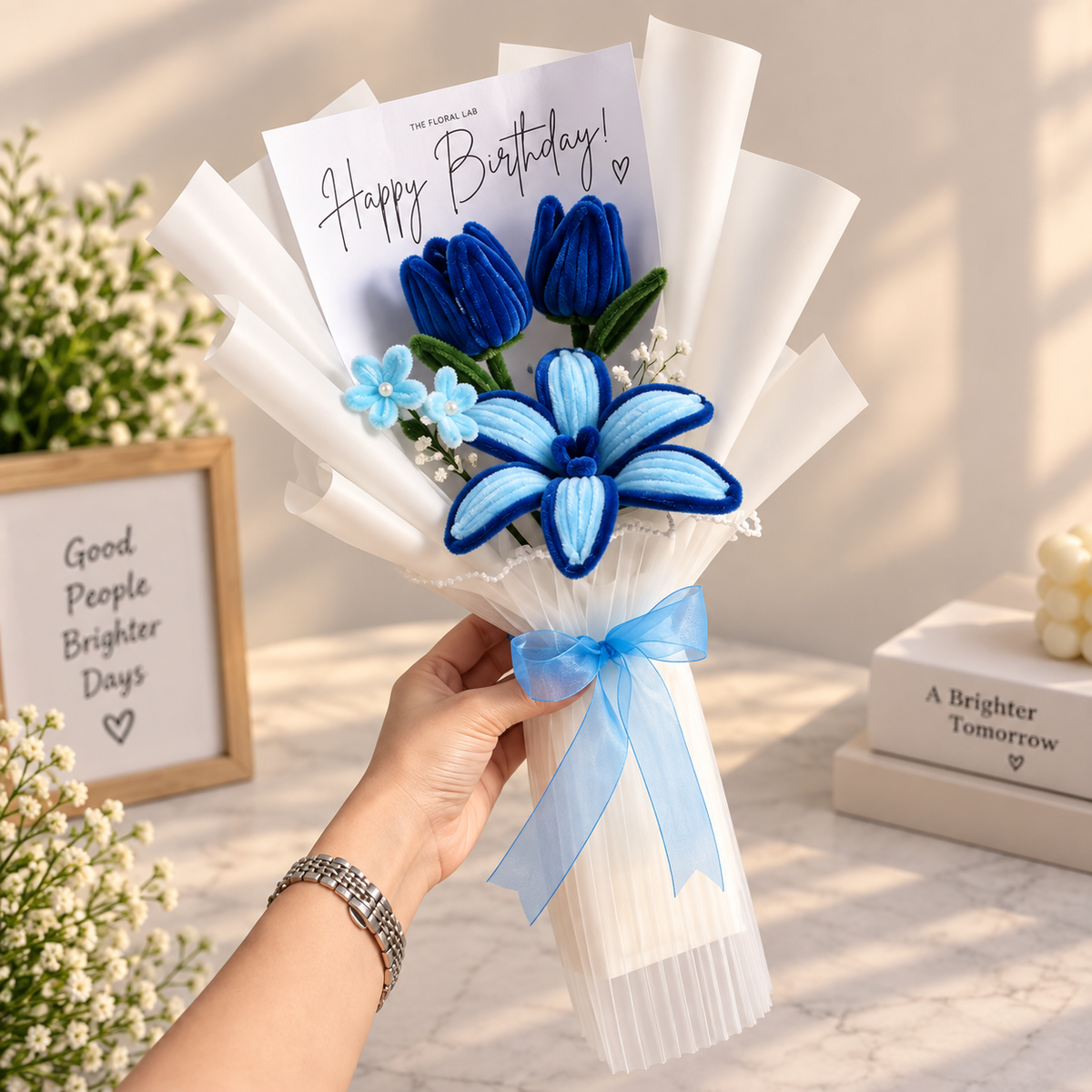 💙 Blue Birthday Bloom Bouquet