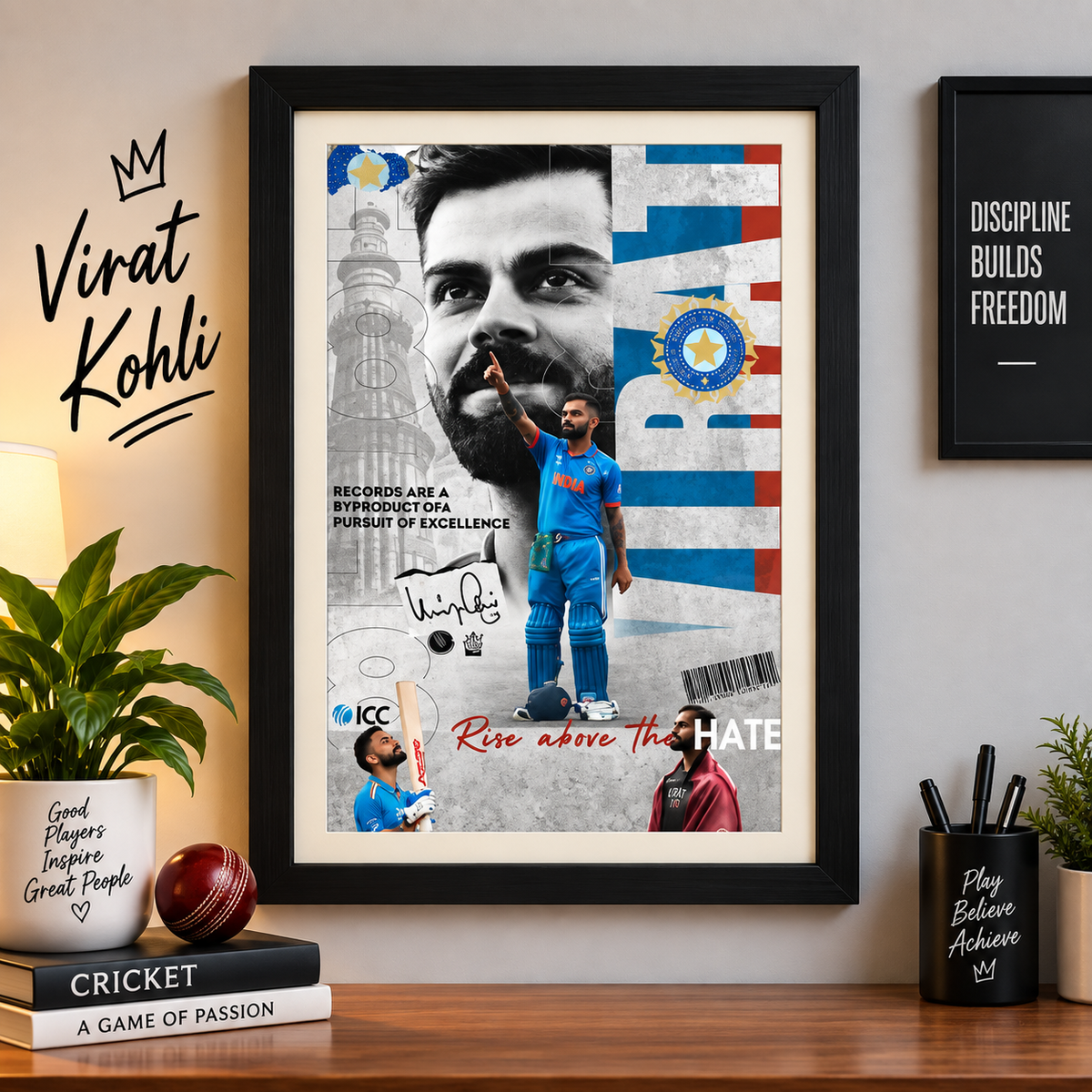 Virat Kohli A4 Frame – A Tribute to the King 👑🏏