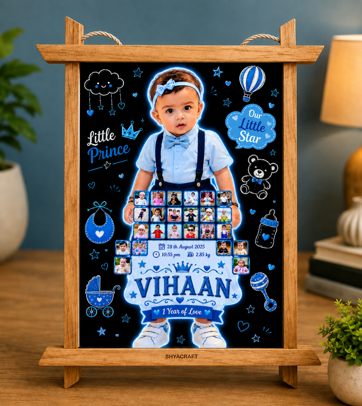 Our Little Star – 1 Year of Love Frame 💙✨