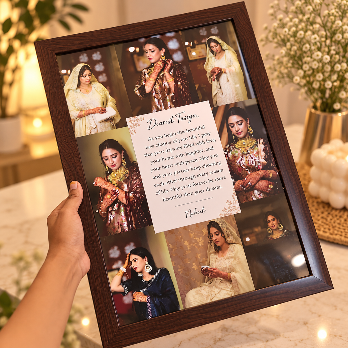 Personalized Wedding Photo Collage Frame