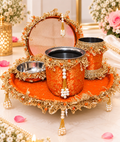 Karwa Chauth Thali Orange