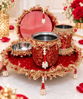 Karwa Chauth Thali  Red