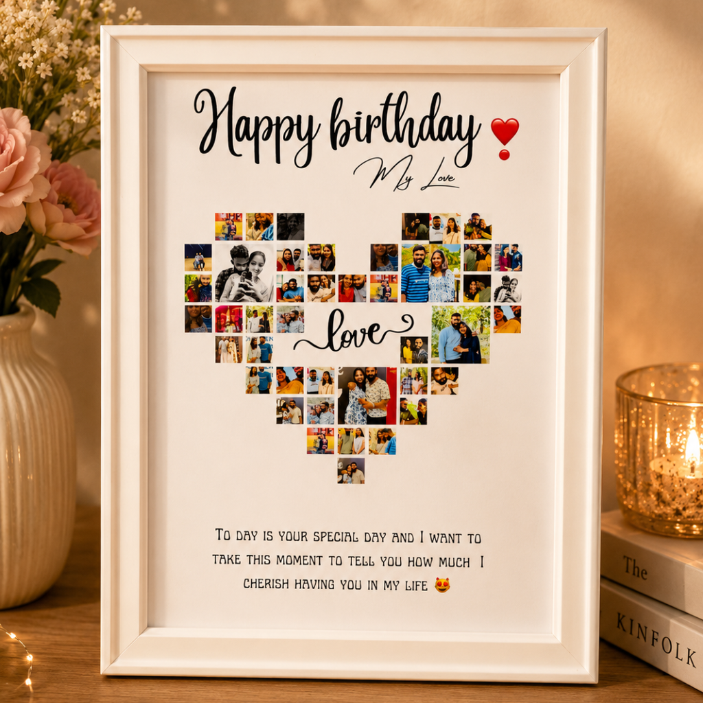 Heart Collage Photo Frame