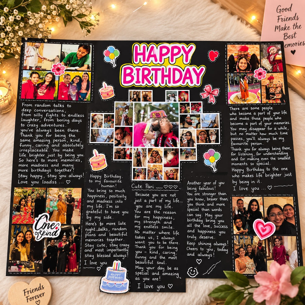 Handwritten Birthday Memories Card 💌